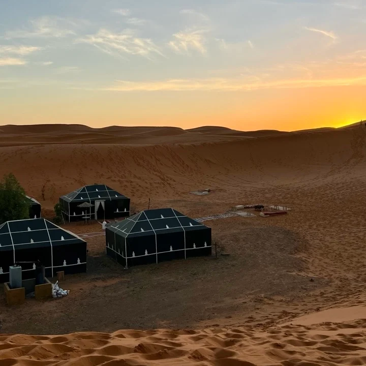 Private tents, comfort & starlit desert nights in Morocco